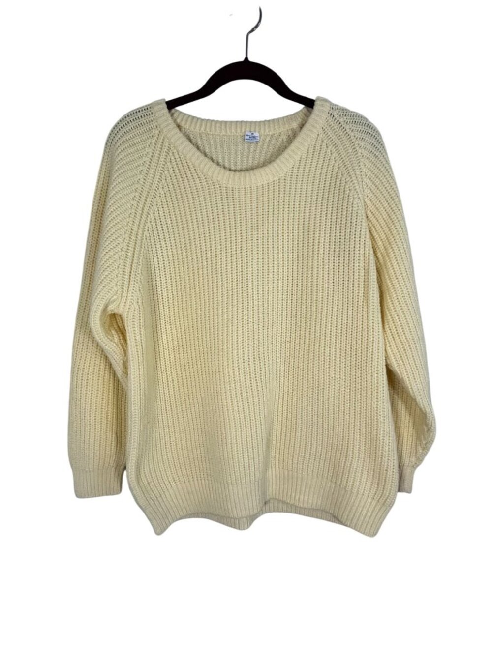 Retro Chunky Knit Sweater Yellow M‎ Boho Indie Y2K Classic Heritage Festival 80s